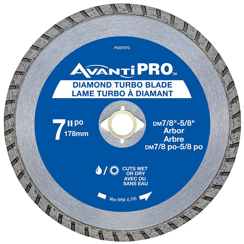Avanti Pro 7 inch Turbo Diamond Blade The Home Depot Canada