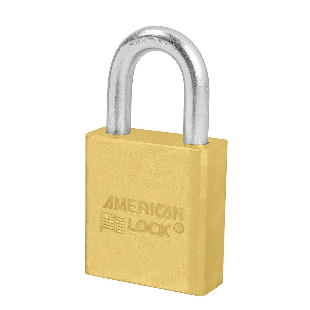 American Lock 13/4 inch (44mm) Solid Brass Pin Tumbler Padlock The Home Depot Canada