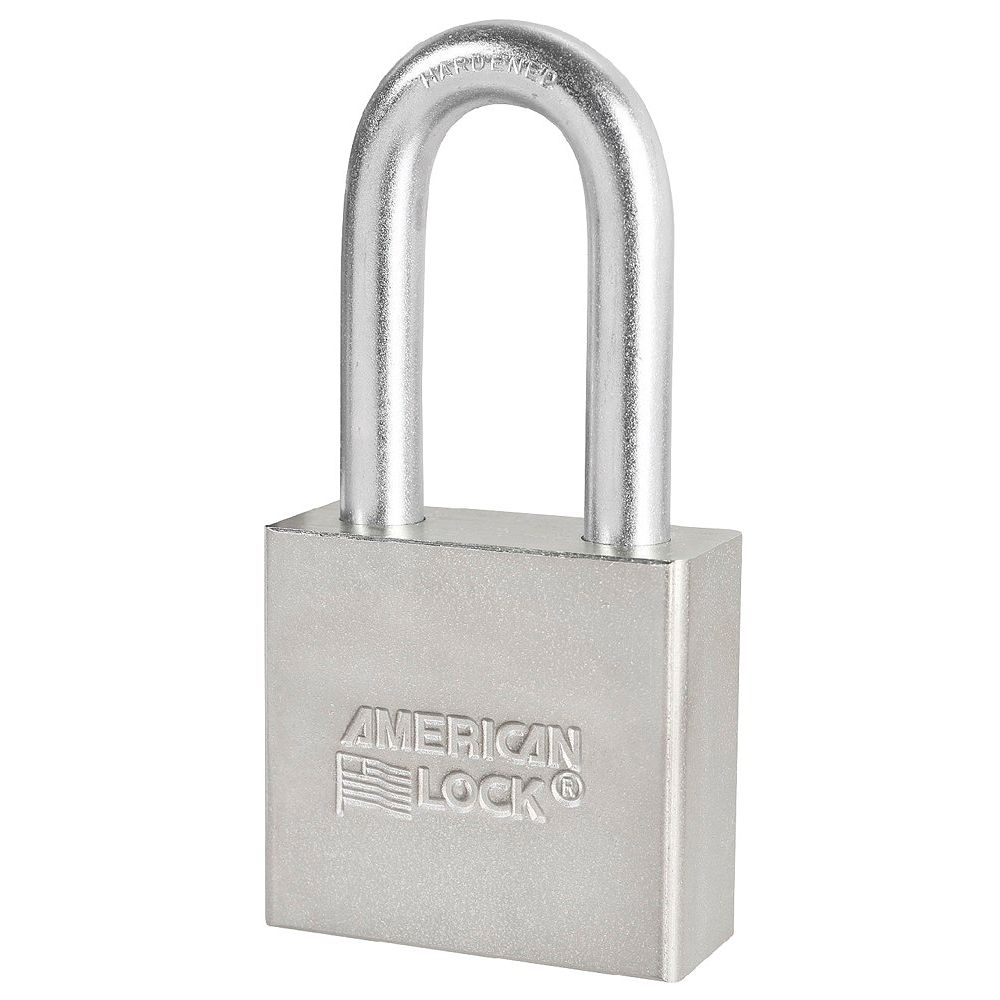 American Lock 2 inch (51mm) Solid Steel Pin Tumbler Padlock with 2inch