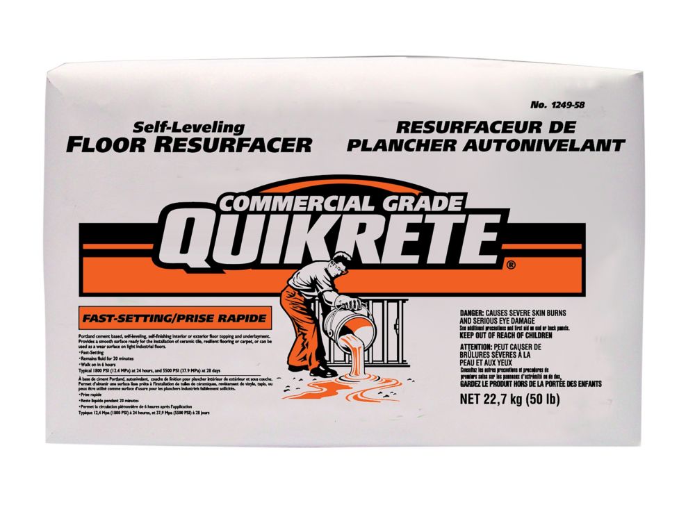 Quikrete 23kg Quikrete Fast Setting Self Levelling Floor Resurfacer ...