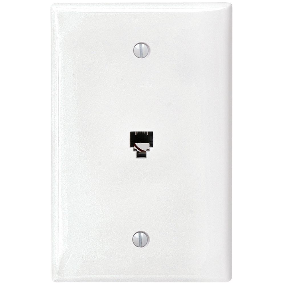 Leviton Phone Jack Midsize Wallplate The Home Depot Canada