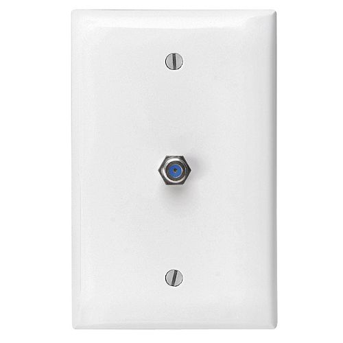 Midsize Coaxial Cable Wallplate