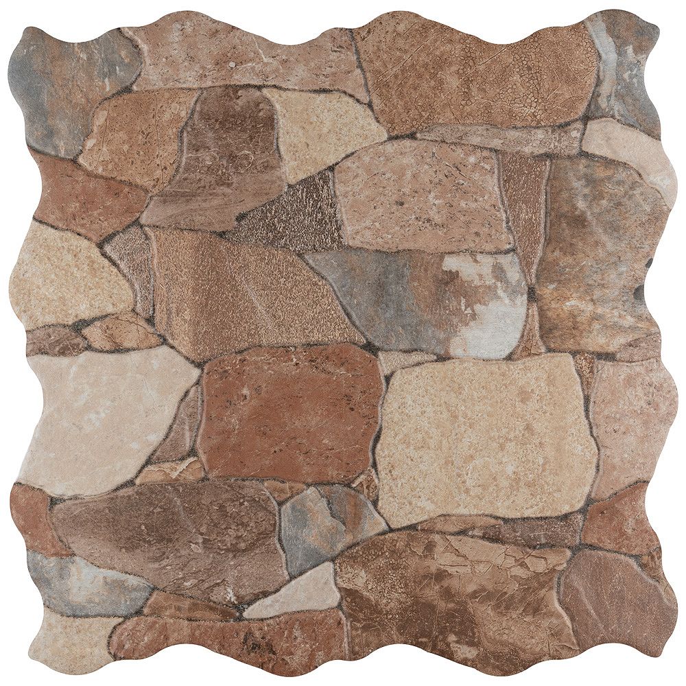 Merola Tile Attica Caldera 16-7/8-inch x 16-7/8-inch Ceramic Floor and