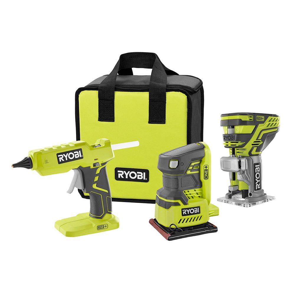 Ryobi 18v One Cordless Combo Kit 3 Tool With Assorted One Tools Tools Only The Home 1025