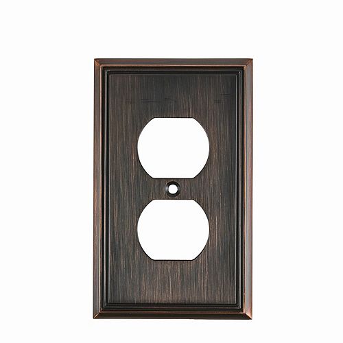 Switch plate Double Receptacle - Contemporary Style