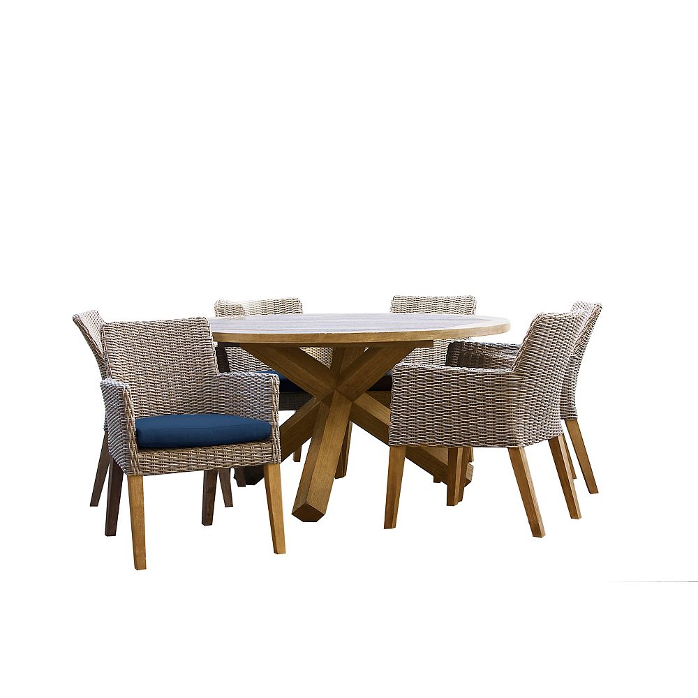Patio Plus Indo 7 Piece Patio Dining Set The Home Depot Canada Patio Plus Indo 7 Piece Patio Dining Set The Home Depot Canada