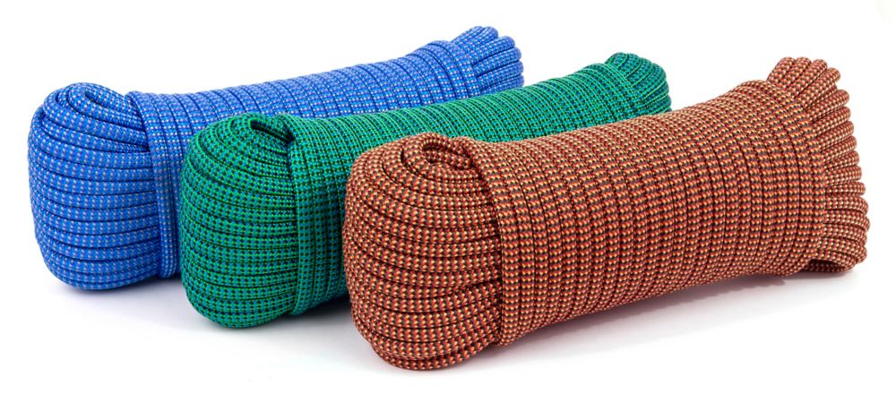 Everbilt 1/4 Inch X 100 Ft. 32-Strand Diamond Braid Polypropylene Rope ...