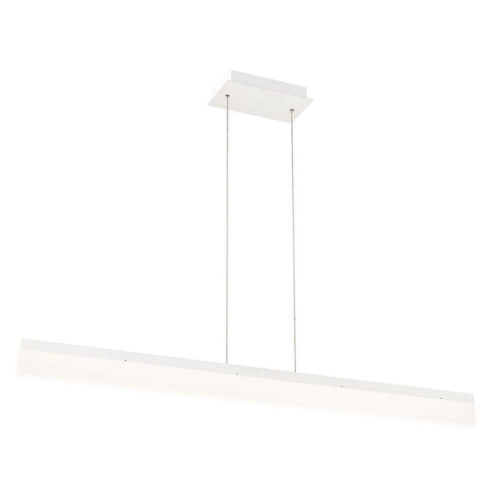 Eurofase Tunnel Collection Large Linear Led White Pendant The Home Depot Canada