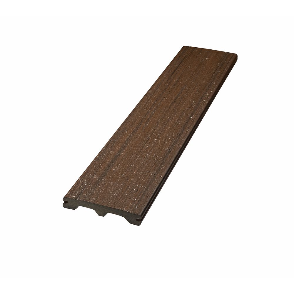 Veranda 16 ft. Vintage Composite Capped Grooved Decking Harvest