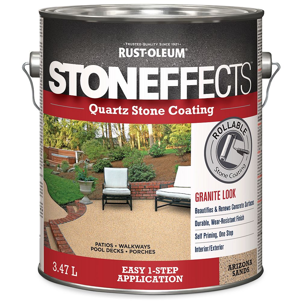 Stoneffects Quartz Stone Coating Arizona Sands 3.47L The Home Depot Canada