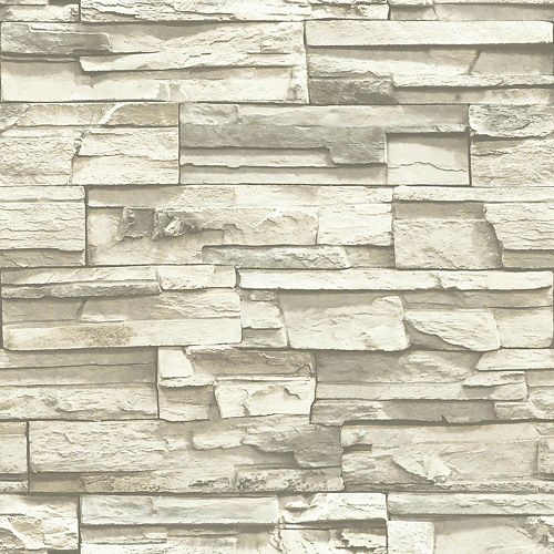 RoomMates Flat Stone Peel and Stick Wallpaper