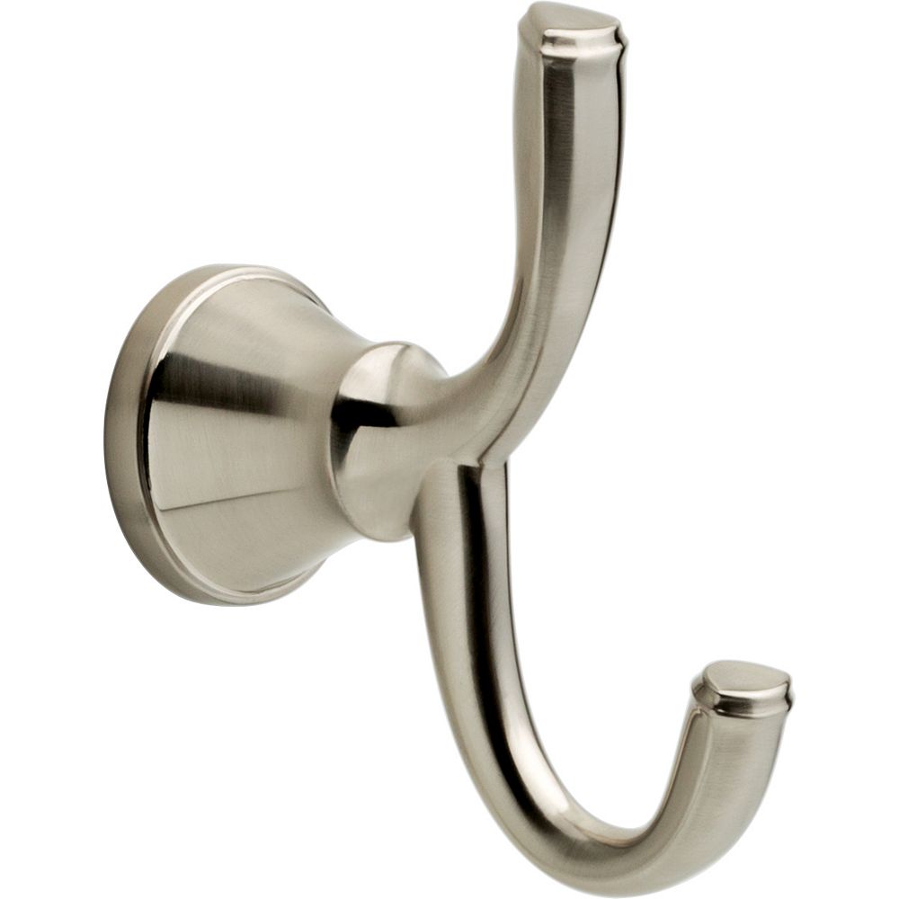 Delta Lorain Double Robe Hook, Brushed Nickel | The Home Depot Canada