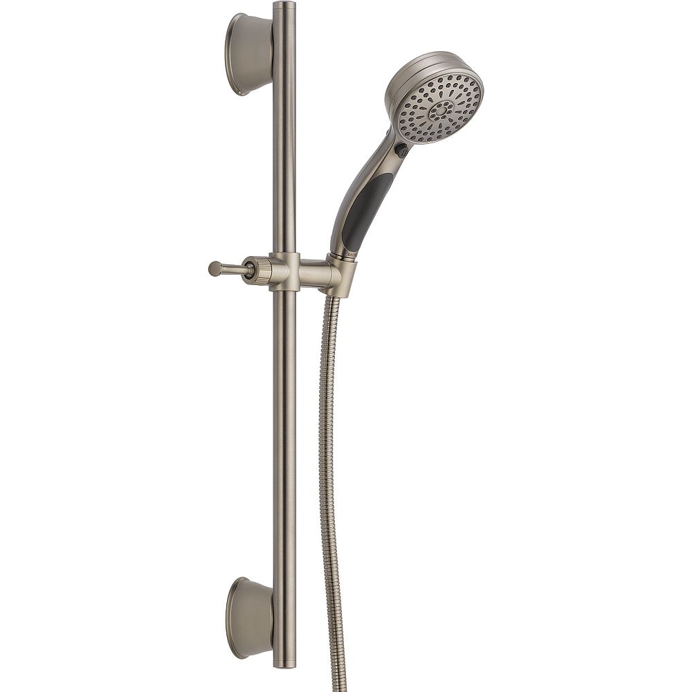 Delta ActivTouch Slide Bar Hand Shower, Stainless Steel | The Home ...