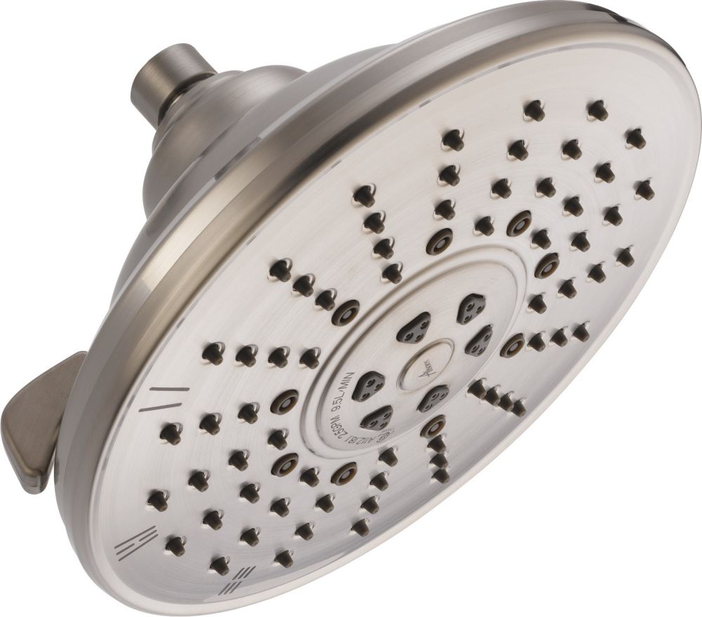 Delta 3 Setting Shower Head Stainless Steel The Home Depot Canada   P 1001119223 