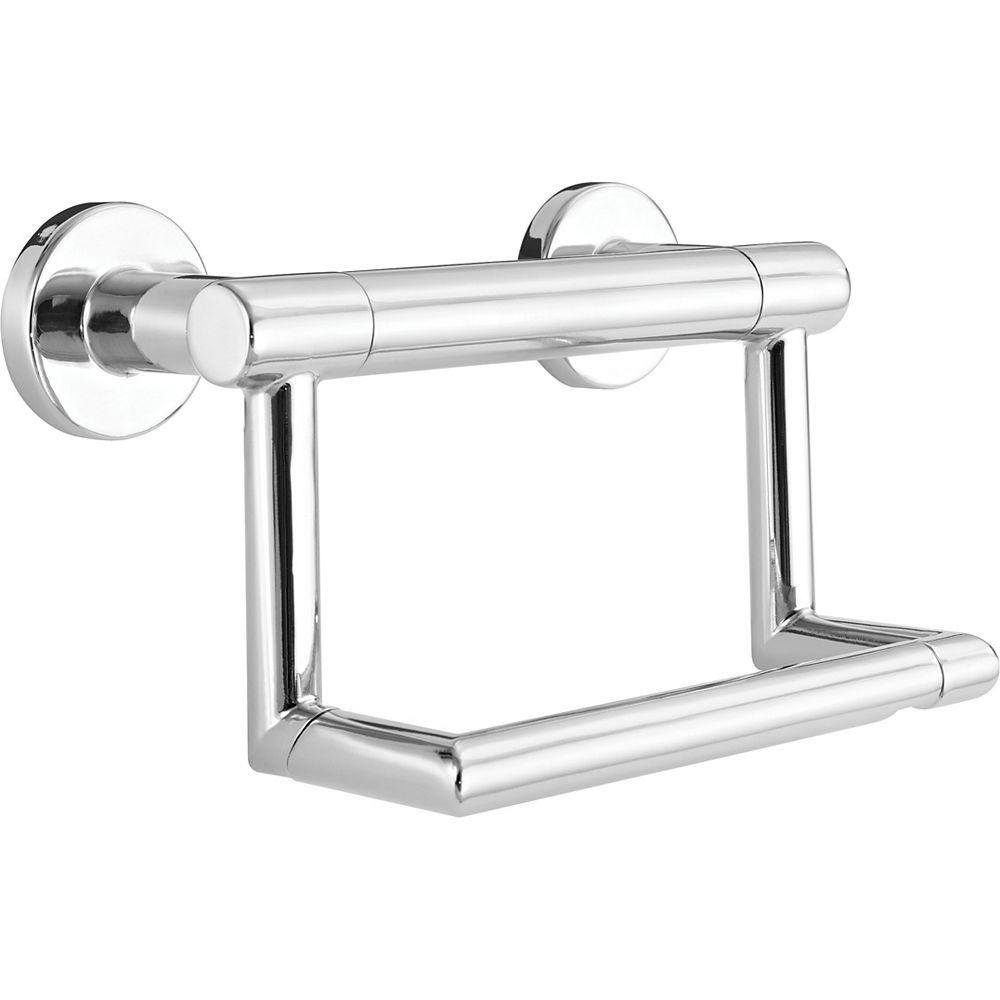 Delta Contemporary Tissue Holder/Assist Bar, Chrome The Home Depot Canada