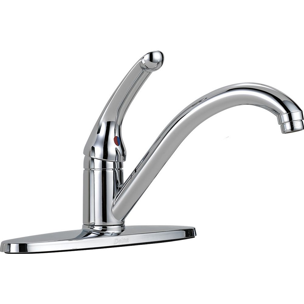 Delta Single Handle Kitchen Faucet Chrome The Home Depot Canada