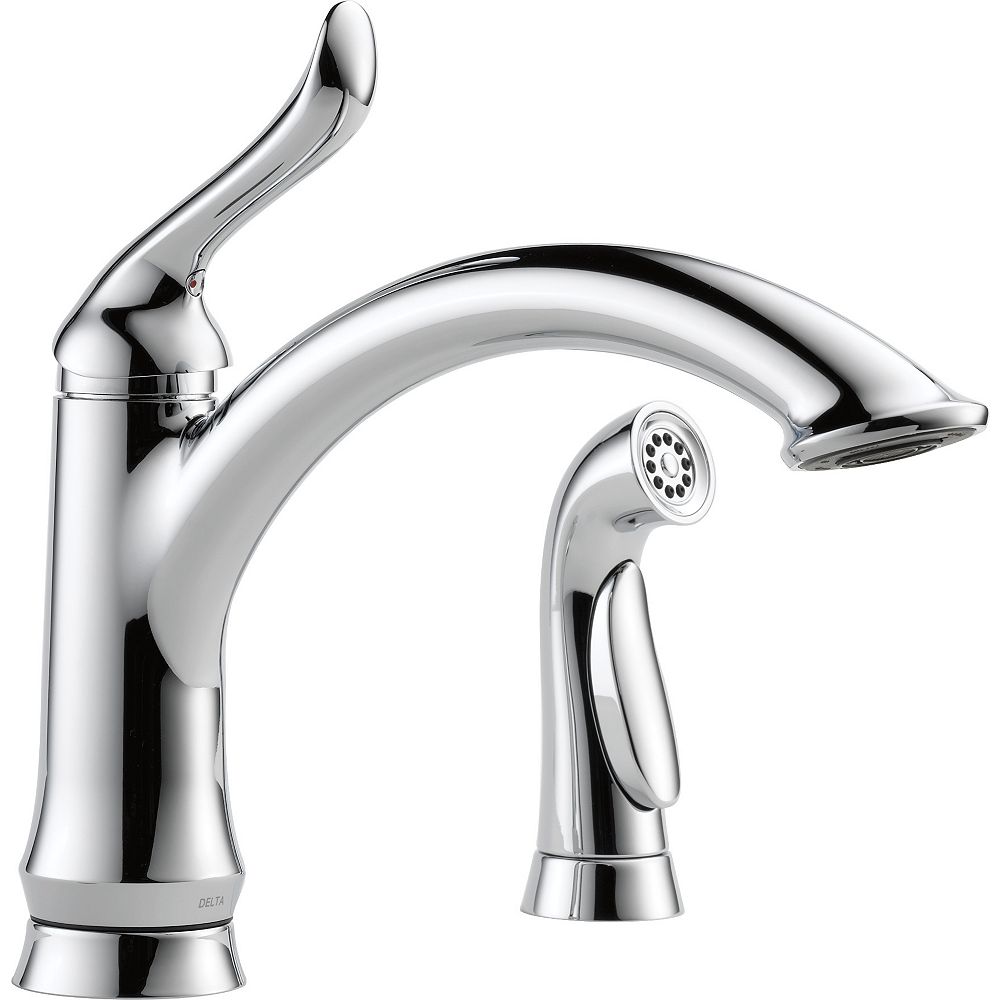 Delta Linden Single Handle Kitchen Faucet With Spray