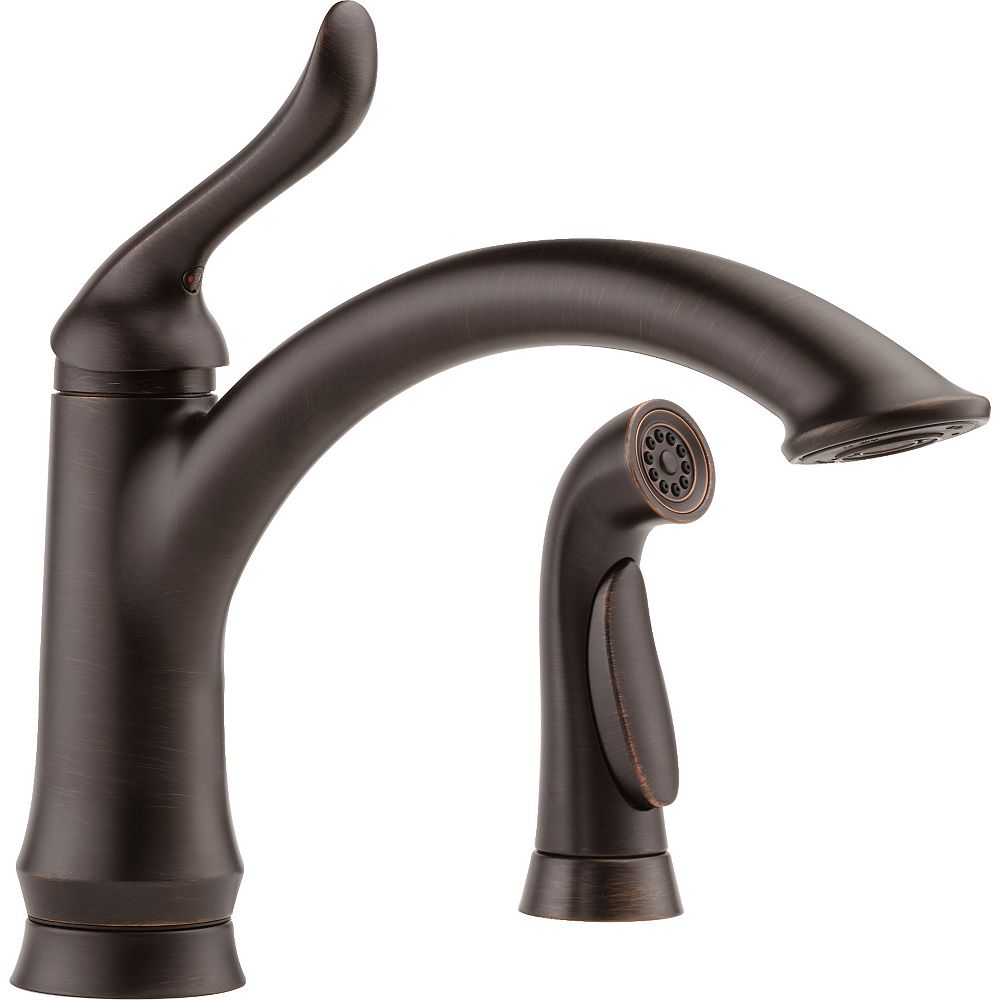 Linden single-handle pull-out spray kitchen faucet