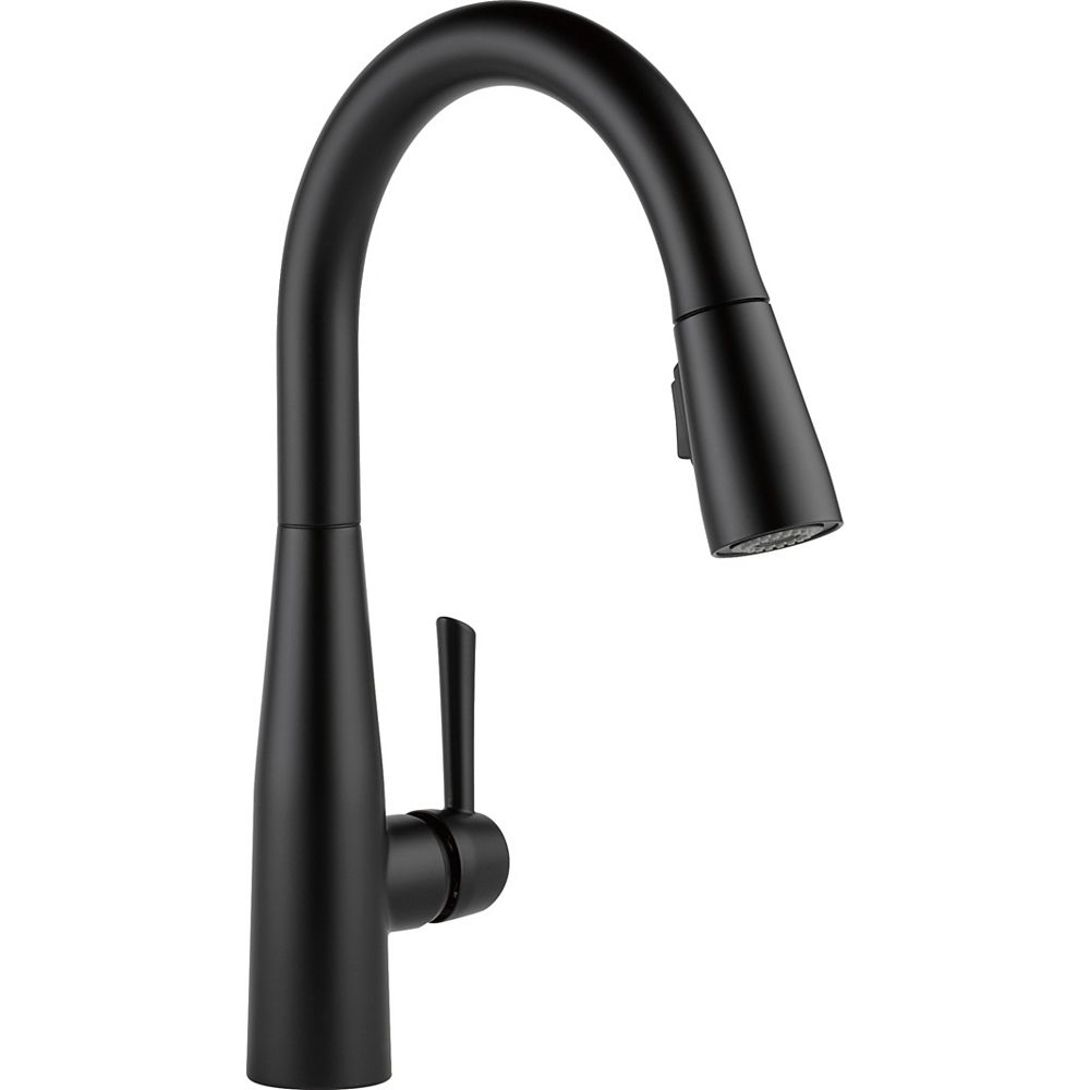 Delta Essa Single Handle Pulldown Kitchen Faucet, Matte Black The