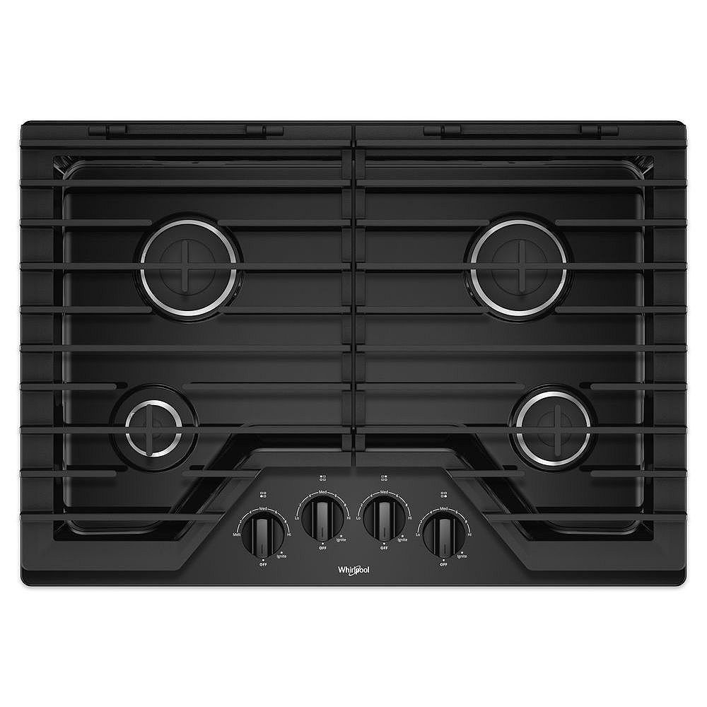 Whirlpool 30inch Gas Cooktop with EZ2Lift Hinged CastIron Grates