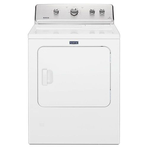 7.0 cu. ft. Large Capacity Front Load Dryer with Wrinkle Control in White