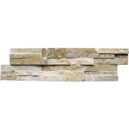 Golden Honey Ledger Panel 6-inch x 24-inch Natural Quartzite Wall Tile (30 sq. ft. / pallet)