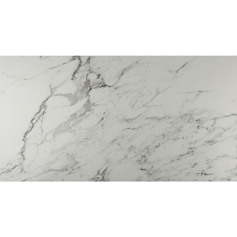 Msi Stone Ulc Carrara 12 Inch X 24 Inch Glazed Porcelain Floor And Wall Tile 16 Sq Ft The Home Depot Canada