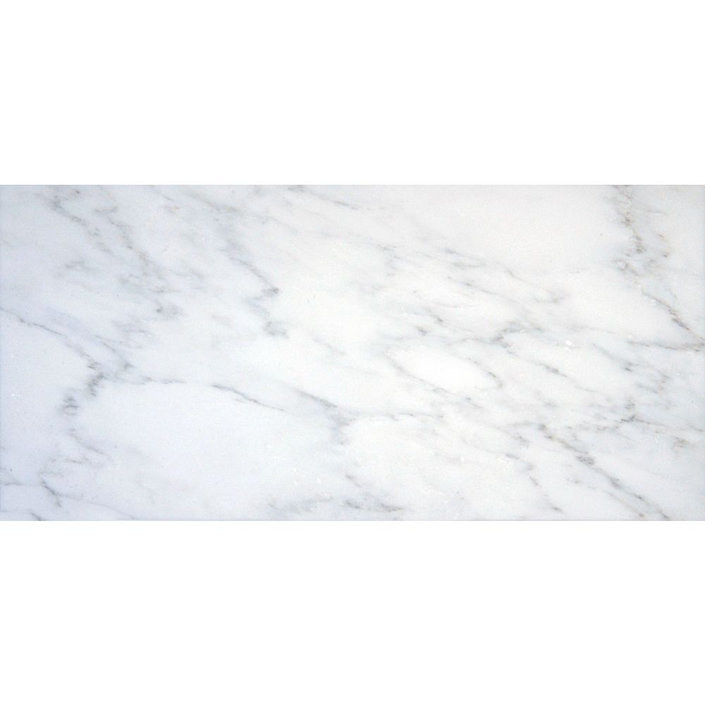 MSI Stone ULC Arabescato Carrara 6inch x 12inch Honed Marble Floor