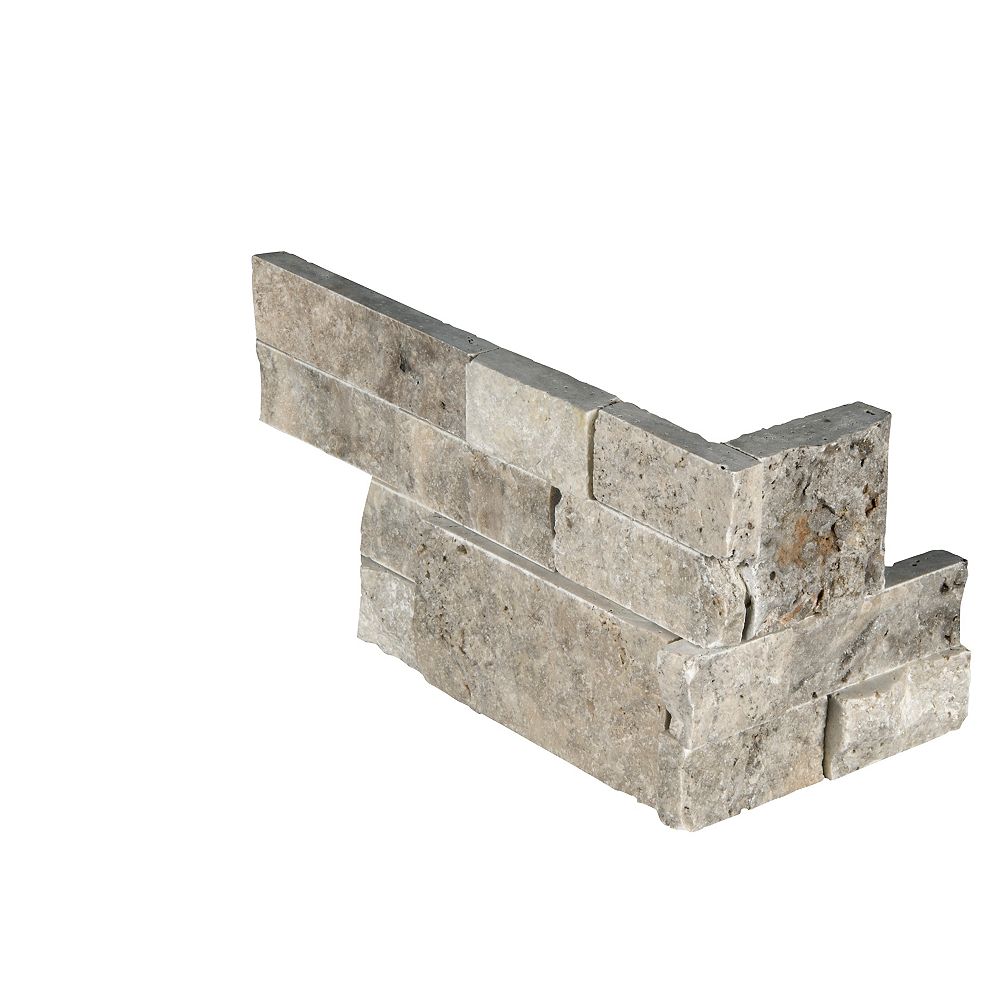 Msi Stone Ulc Silver Travertine Ledger, 18 Inch Travertine Tile