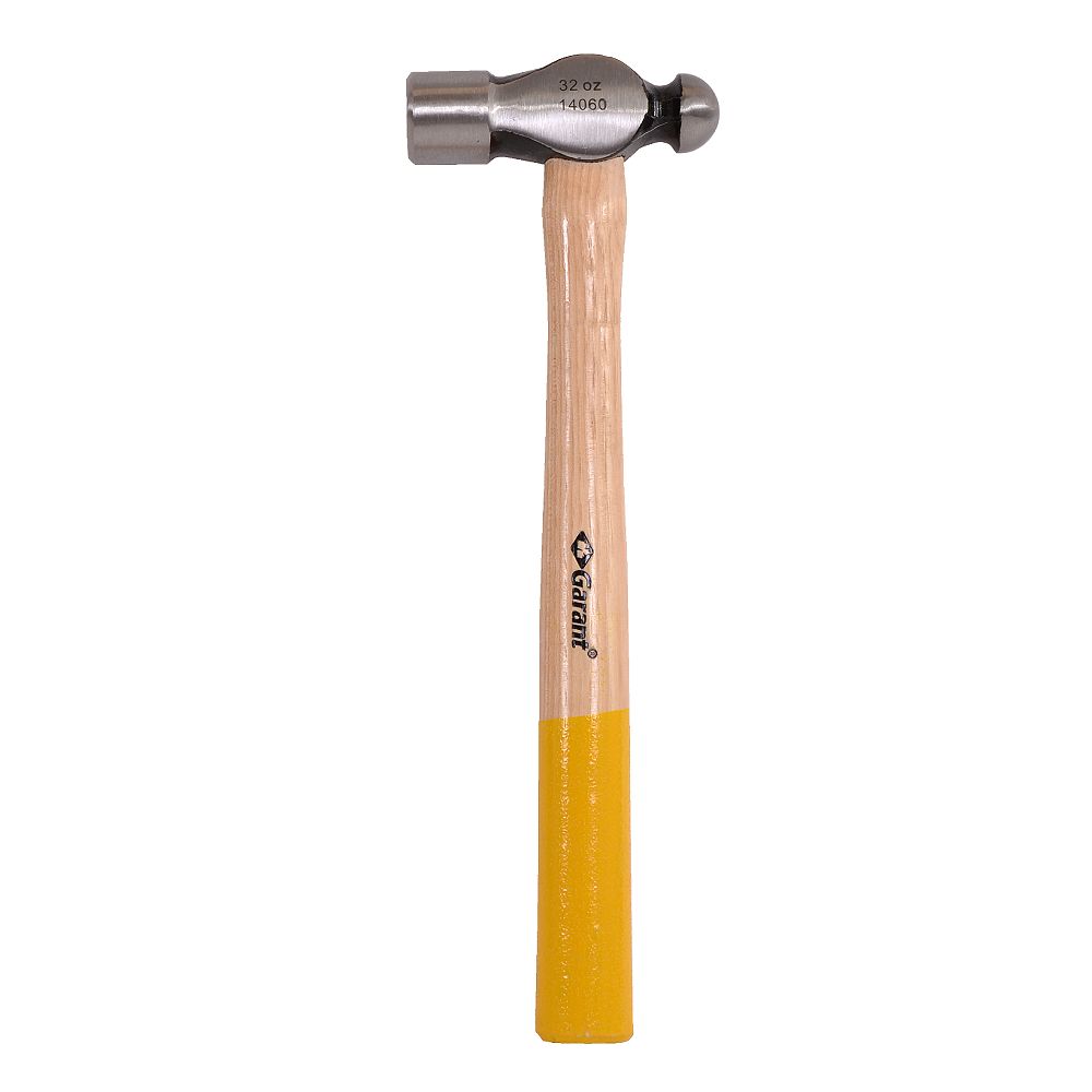 PROSERIES Ball peen hammer, machinist, 32oz 16 inch, hickory handle, safety grip The Home