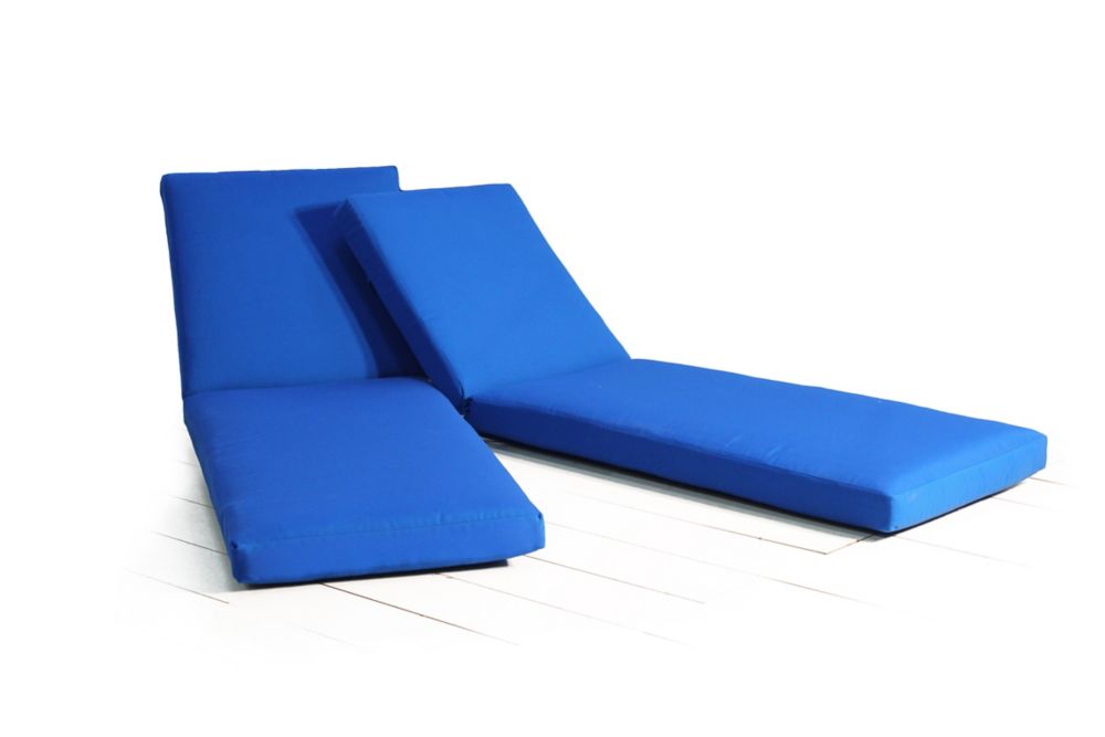 Leisure Design Chaise Lounge Cushion 2 Pack Pacific Blue The Home   P 1001121233 