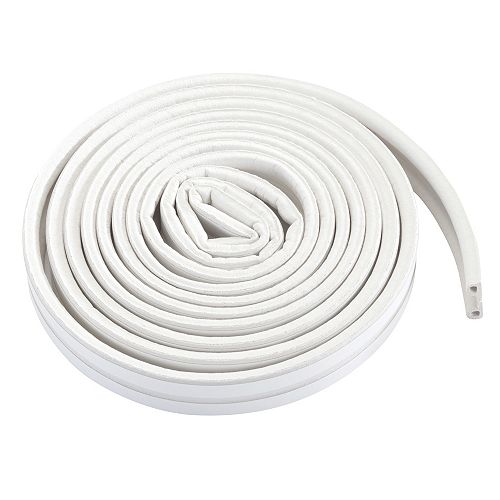 M-D Building Products 3/8-inch x 3/8-inch x 17-ft. Small Premium Rubber Gap Seal P Profile White