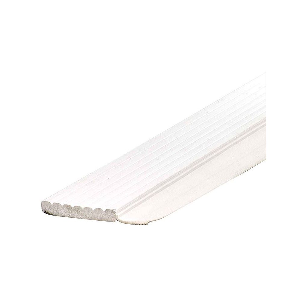M D Building Products 9 Ft Paintable Vinyl Garage Door Seal White Used For Top Or Side The Home Depot Canada