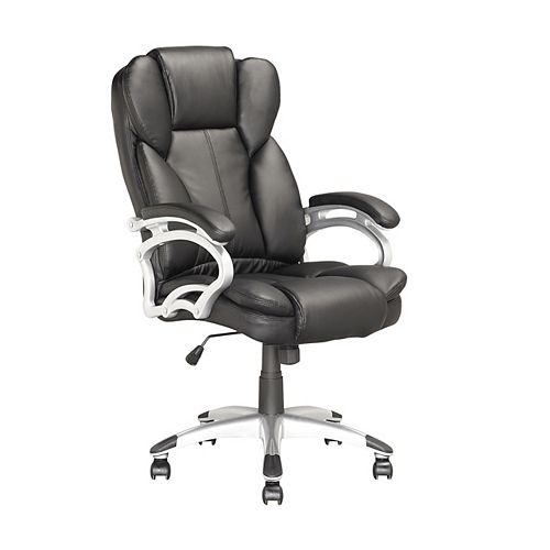 Workspace Executive Office Chair in White Leatherette