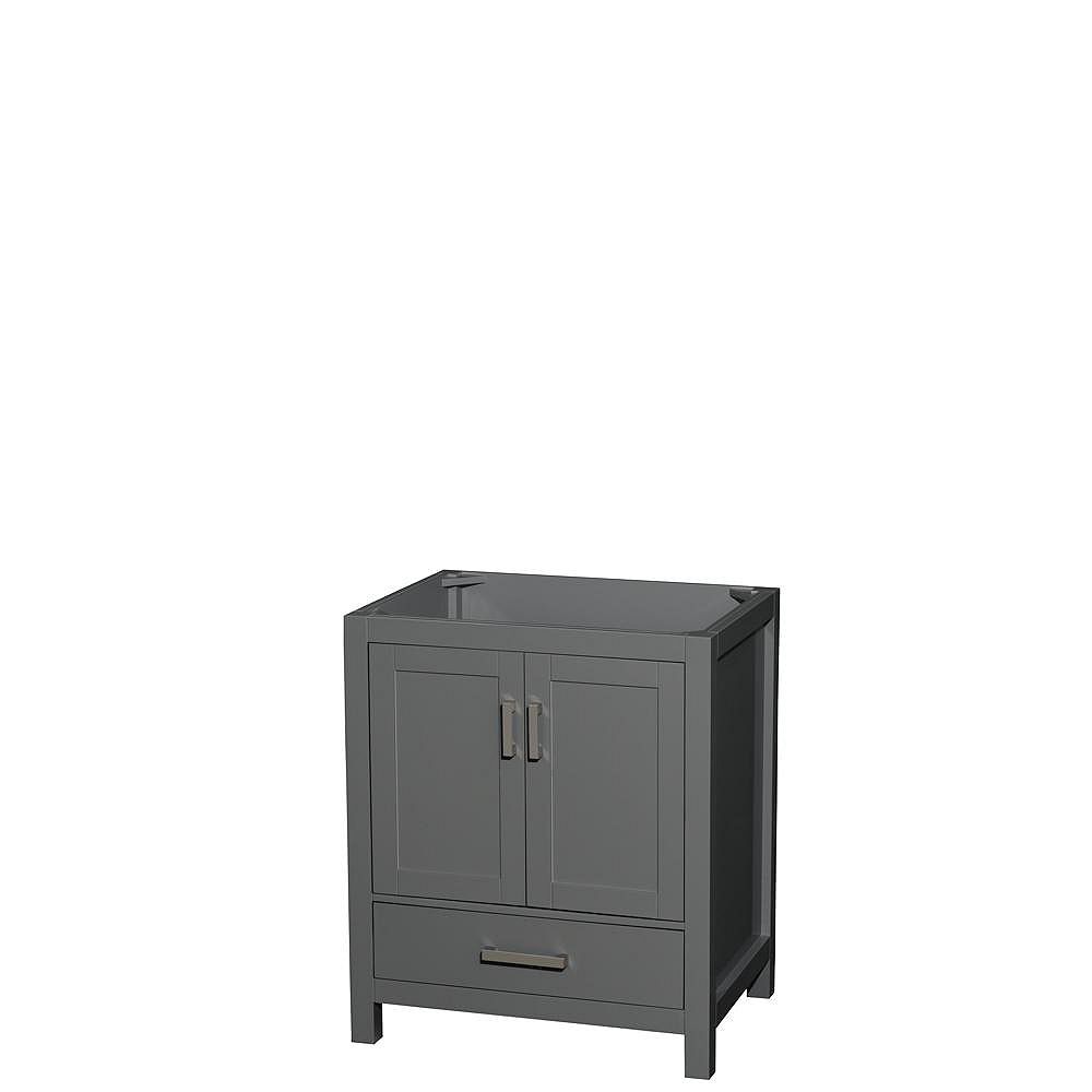 Wyndham Collection Sheffield 30 Inch Dark Gray Single Vanity