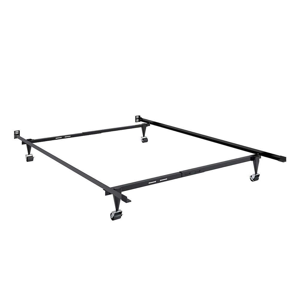 Full Double Metal Bed Frame, Full Size Bed Frame With Wheels