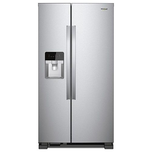 33-inch W 21 cu. ft. Side-by-Side Refrigerator in Stainless Steel