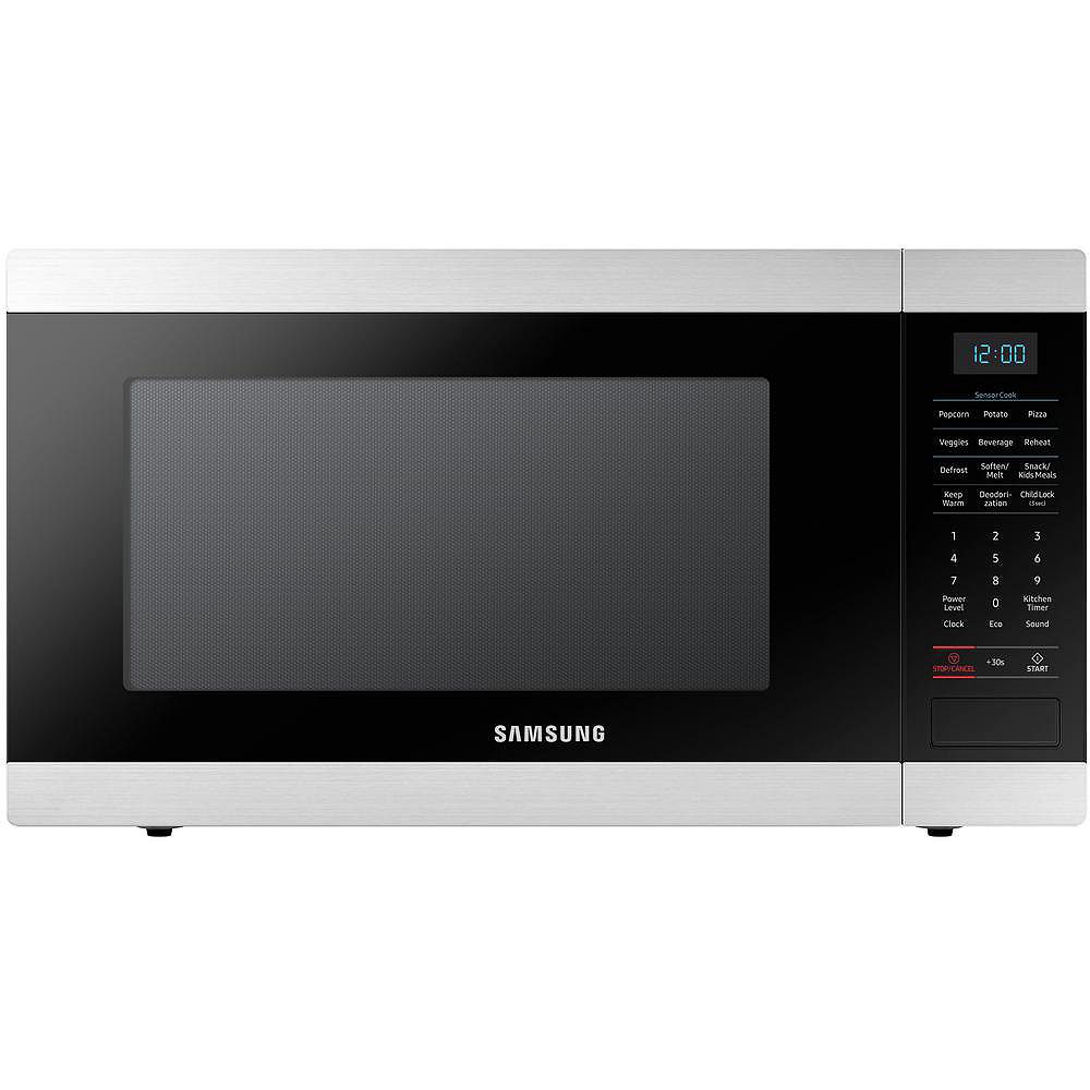 Samsung 1.9 cu. ft. Countertop Microwave in Stainless Steel with Sensor Cooking The Home Depot