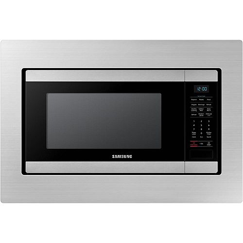 29.8-inch Trim Kit Countertop Microwave in Stainless Steel