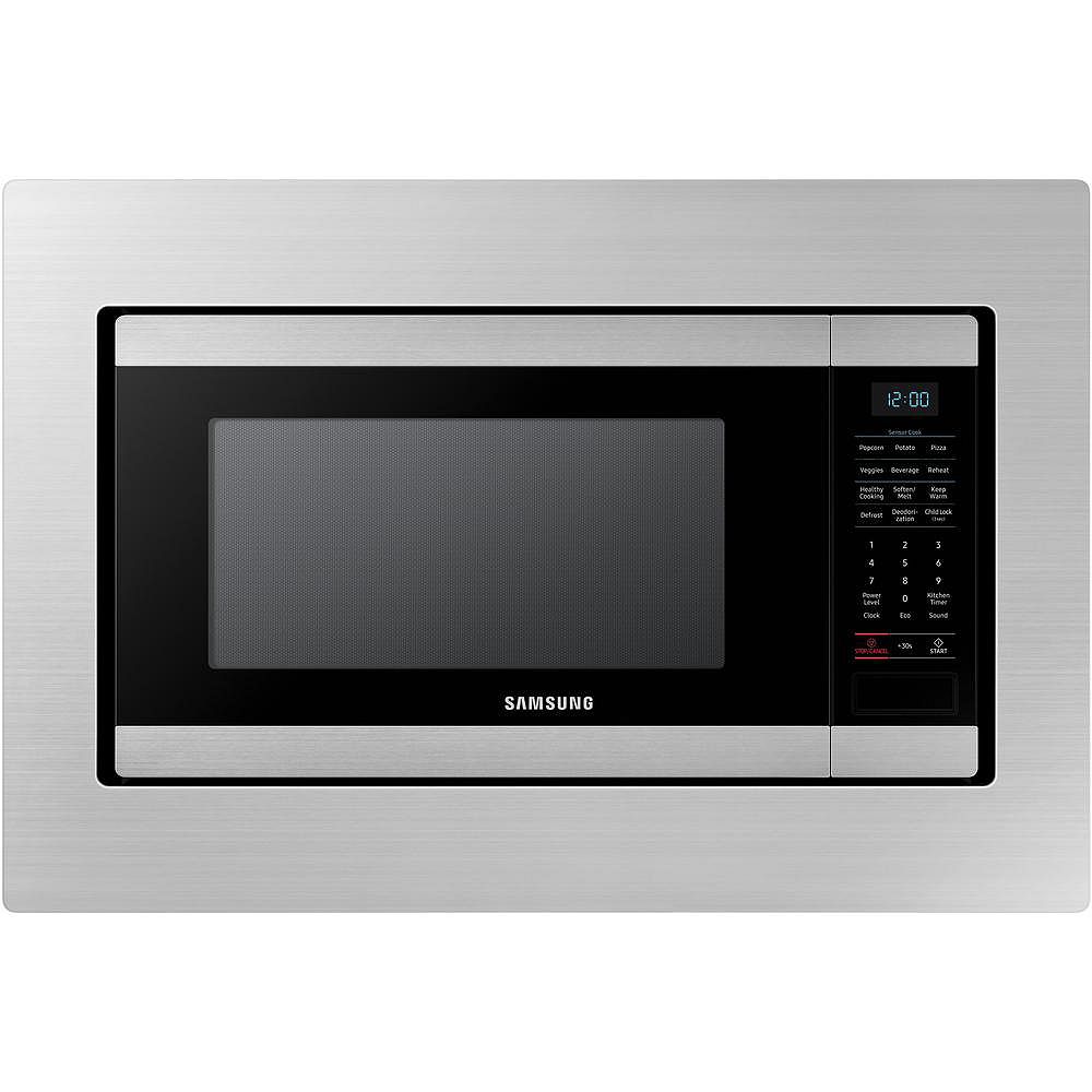 Samsung 29 8 Inch Trim Kit Countertop Microwave In Stainless Steel The Home Depot Canada Samsung 29 8 Inch Trim Kit Countertop
