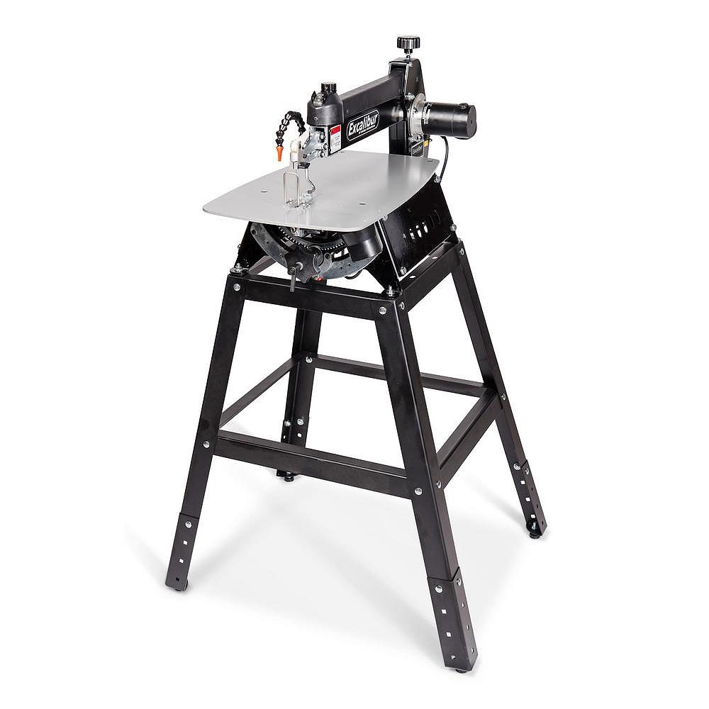 General International 21 inch Tilting Head Scroll Saw With Foot Switch & Adjustable Height