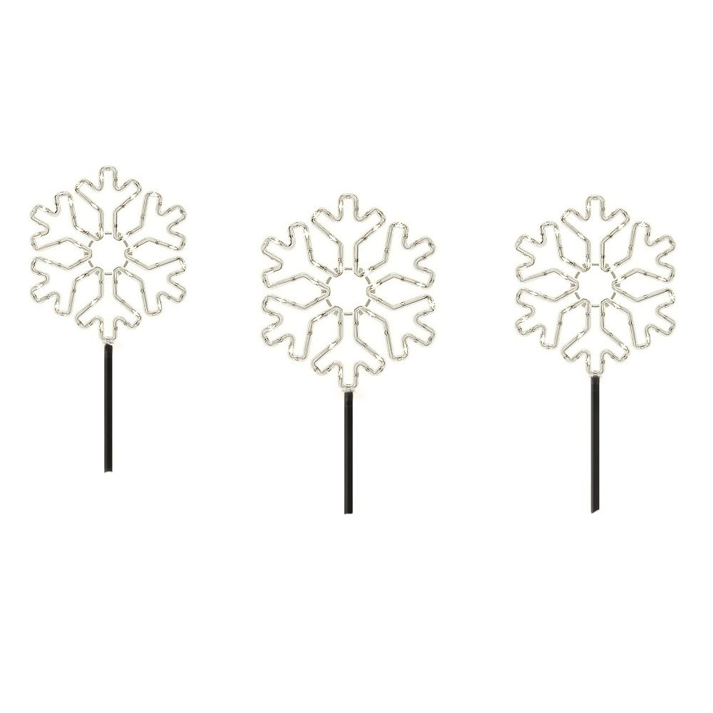 Holiday Showtime 120Light LED Microdot Snowflake Pathway The Home