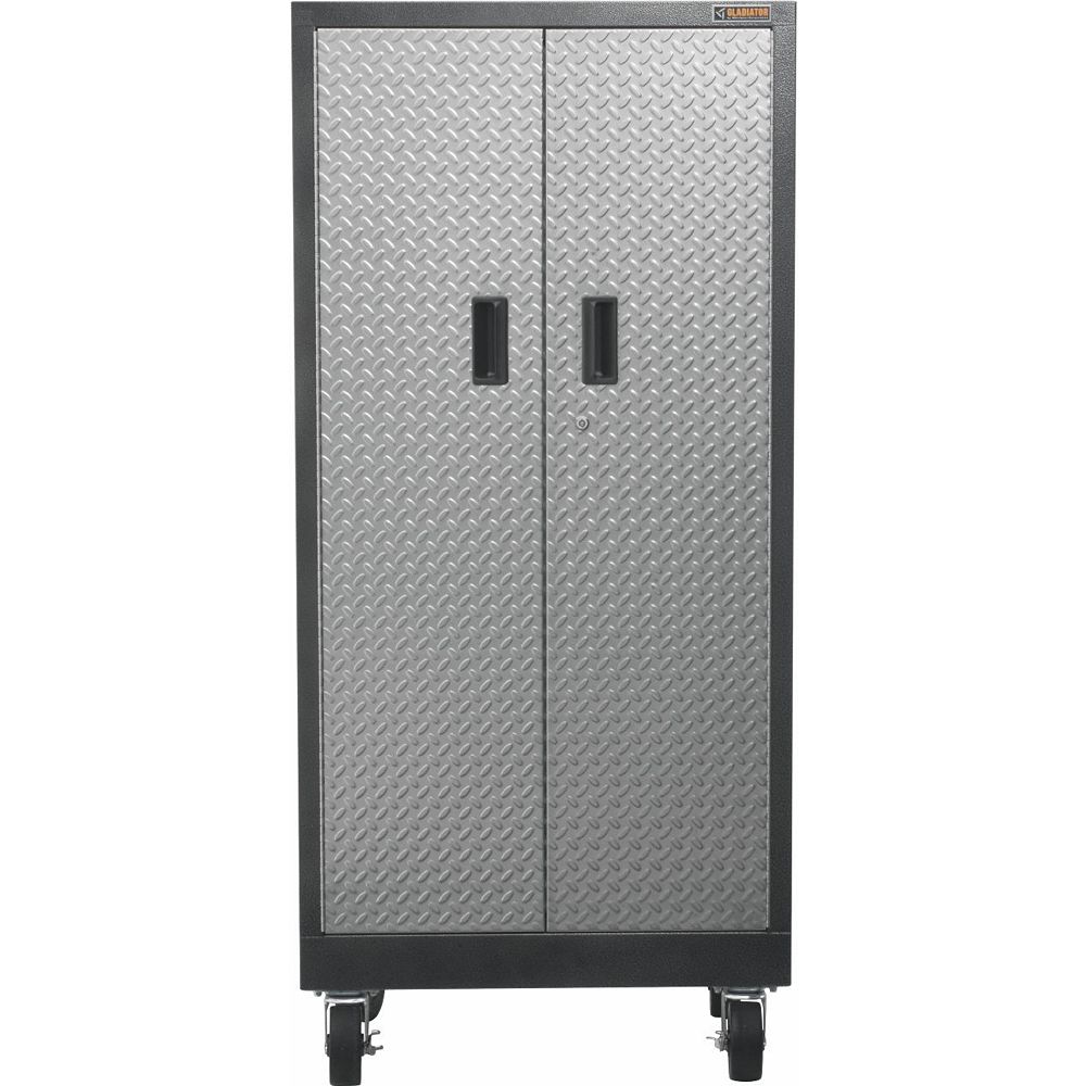 Gladiator Armoire De Garage Roulante En Acier A 4 Etageres De 65 Po H X 30 Po L X 18 Po P Home Depot Canada