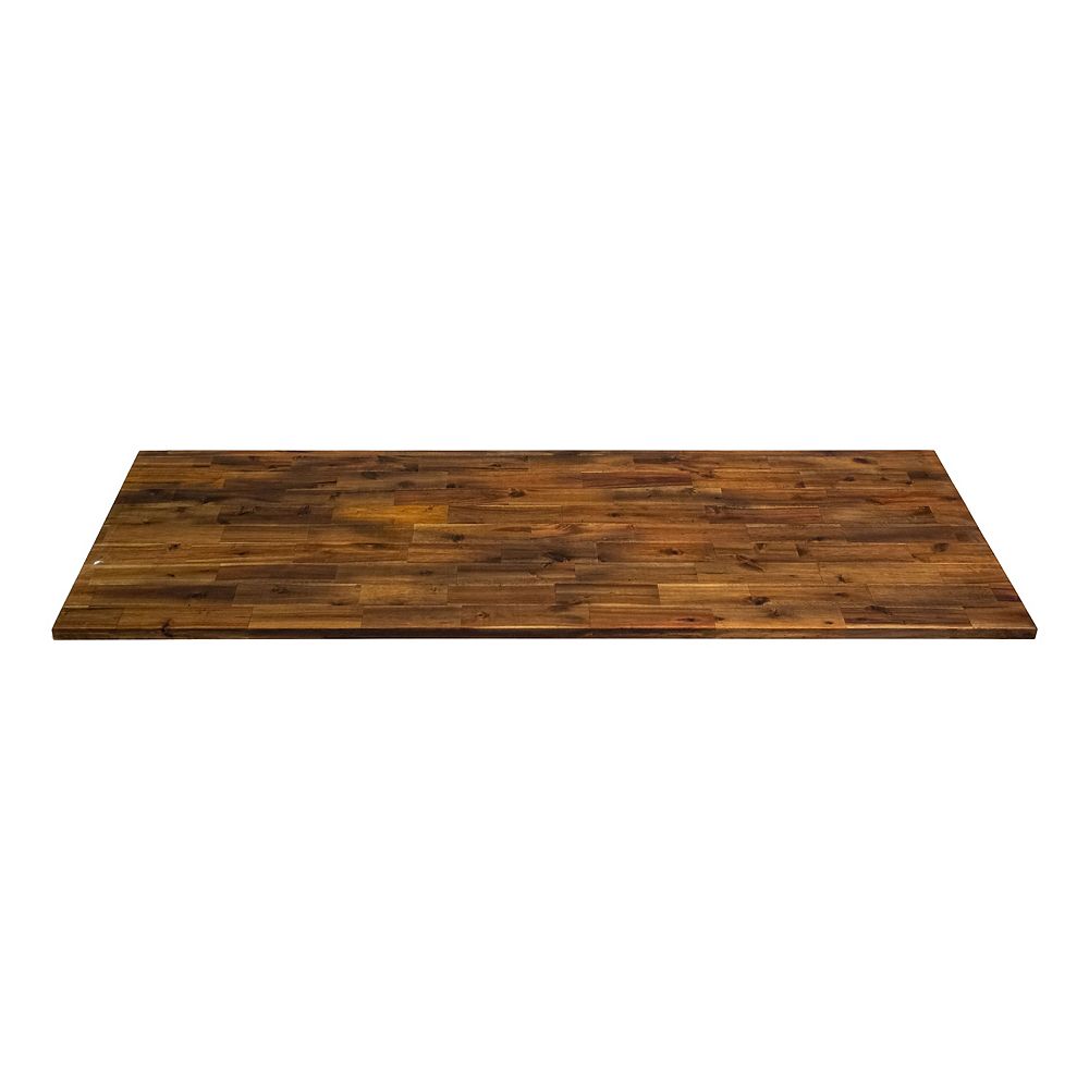 Interbuild 72 Inch X 25 5 Inch X 1 5 Inch Wood Kitchen Countertop Brown The Home Depot Canada