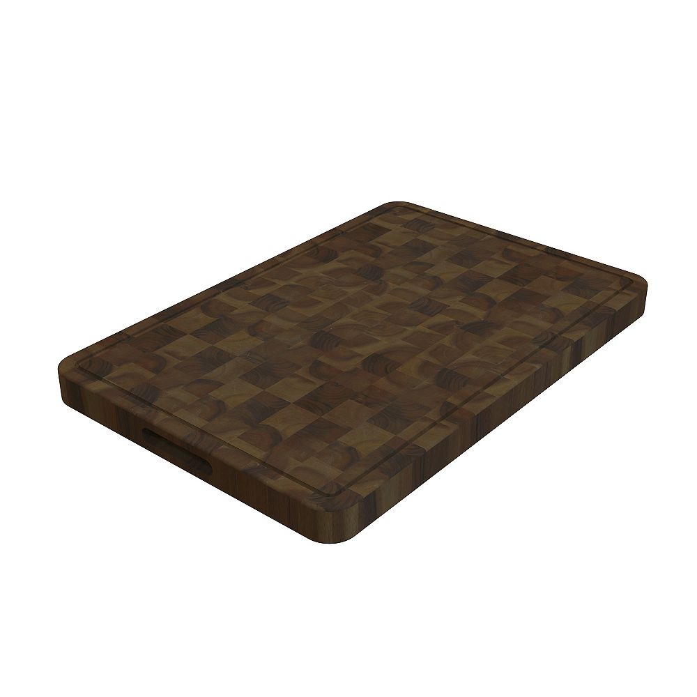 INTERBUILD 16 inch x 24 inch x 1.5 inch Butcher Block Cutting Boards
