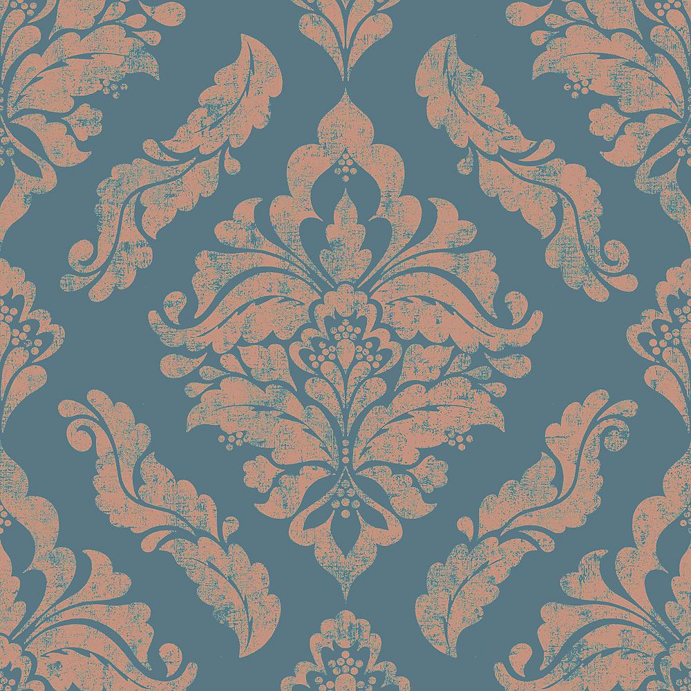 Graham & Brown Damaris Teal/Rose Gold Removable Wallpaper Sample The