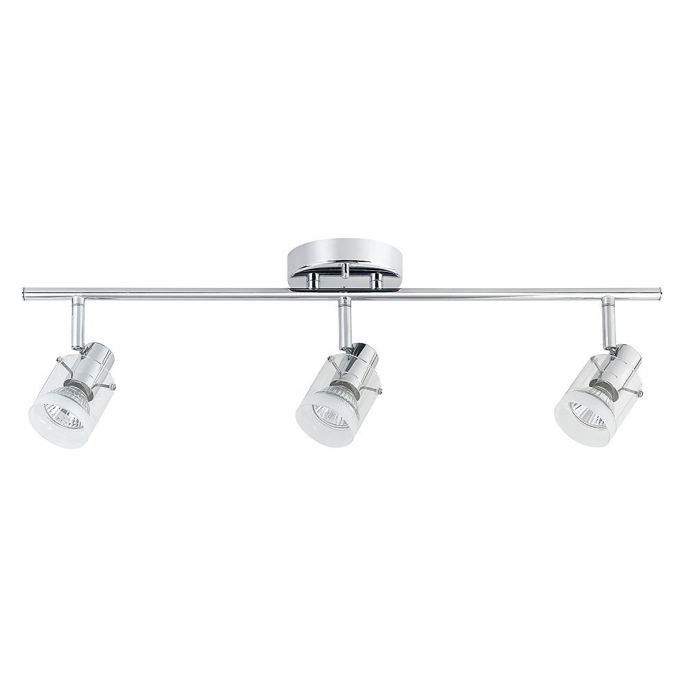 Globe Electric Halo 3Light Chrome Track Lighting The Home Depot Canada