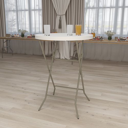 Flash Furniture 32RND Plastic Fold Bar Table