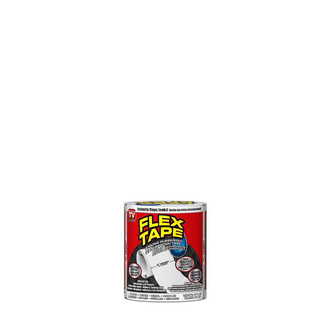 Flex Tape 4 Inch X 5 Ft Tape In White The Home Depot Canada