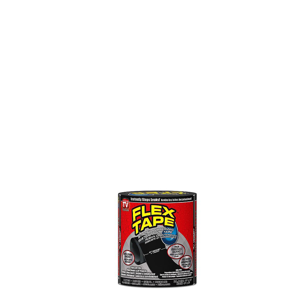 Flex Tape 4 Inch X 5 Ft Tape In Black The Home Depot Canada